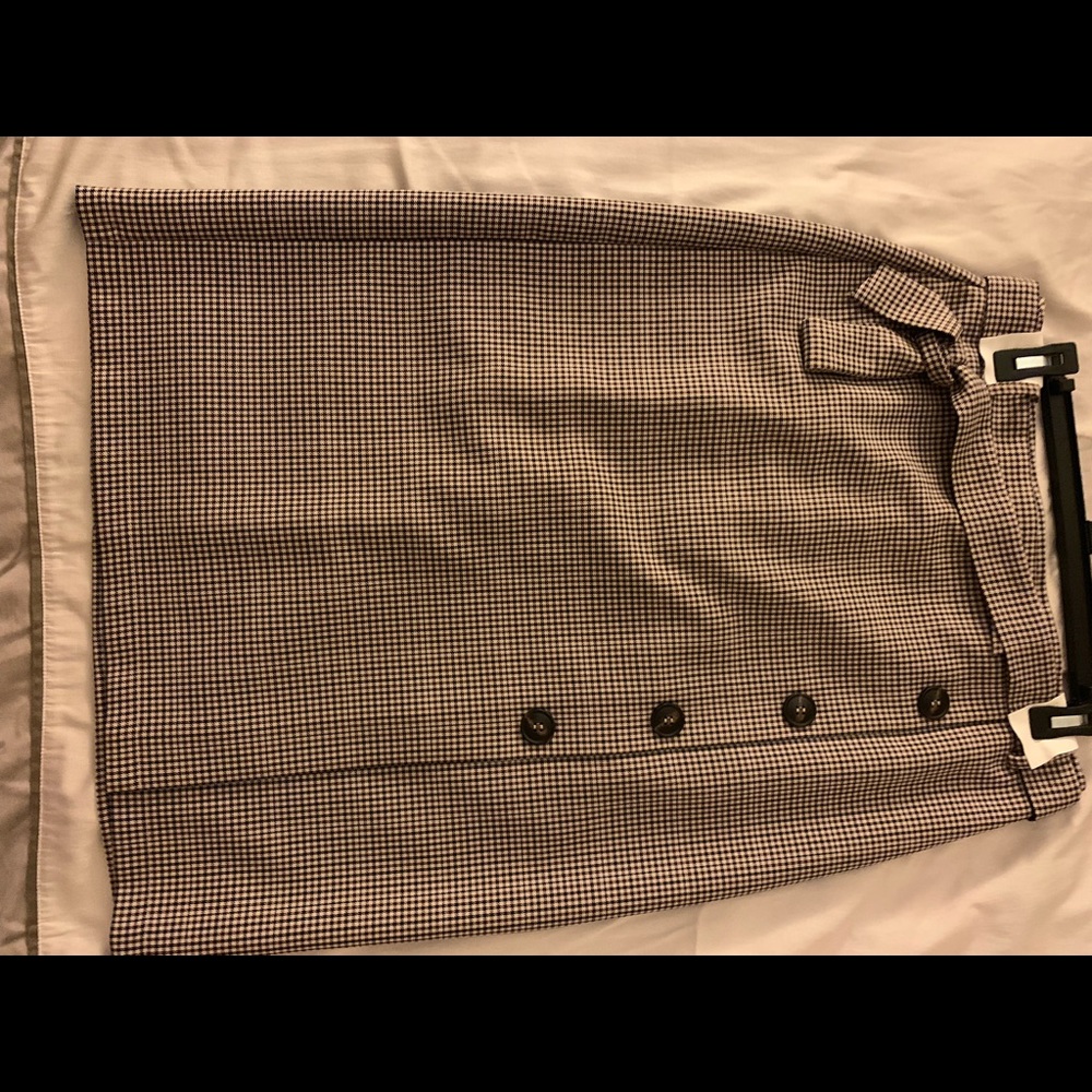 Topshop Plaid Midi Skirt US Sz 8